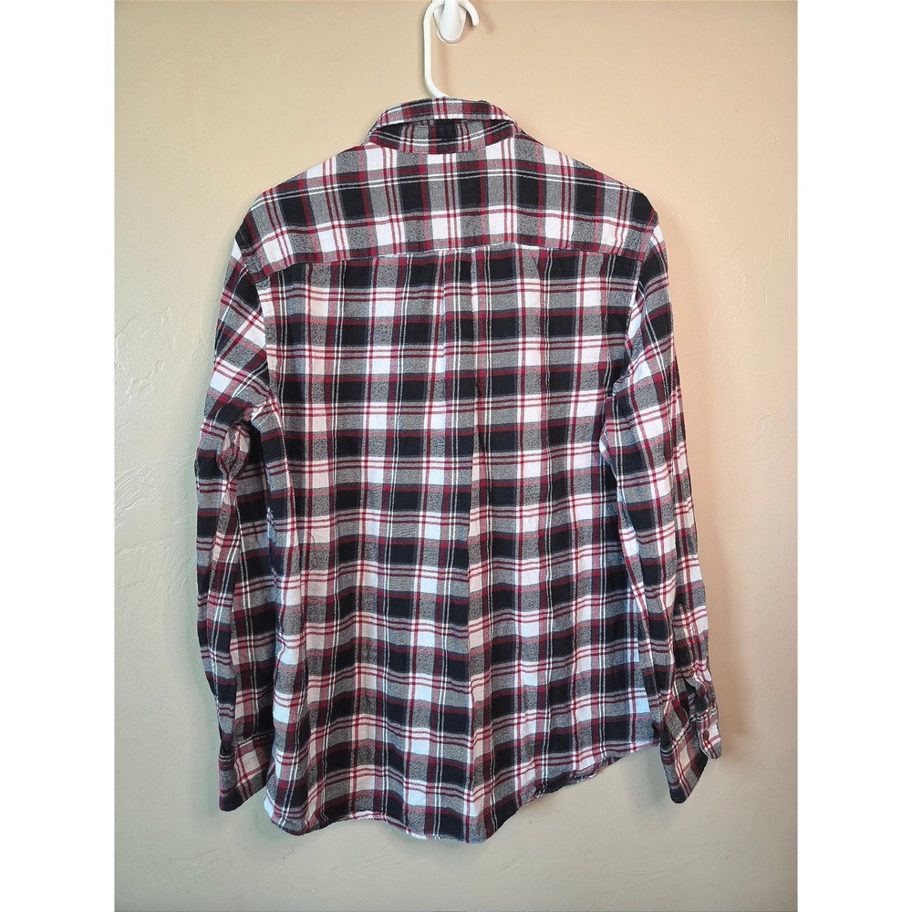 Chaps Men's Large Plaid Flannel Button Down Shirt - Picture 3 of 10